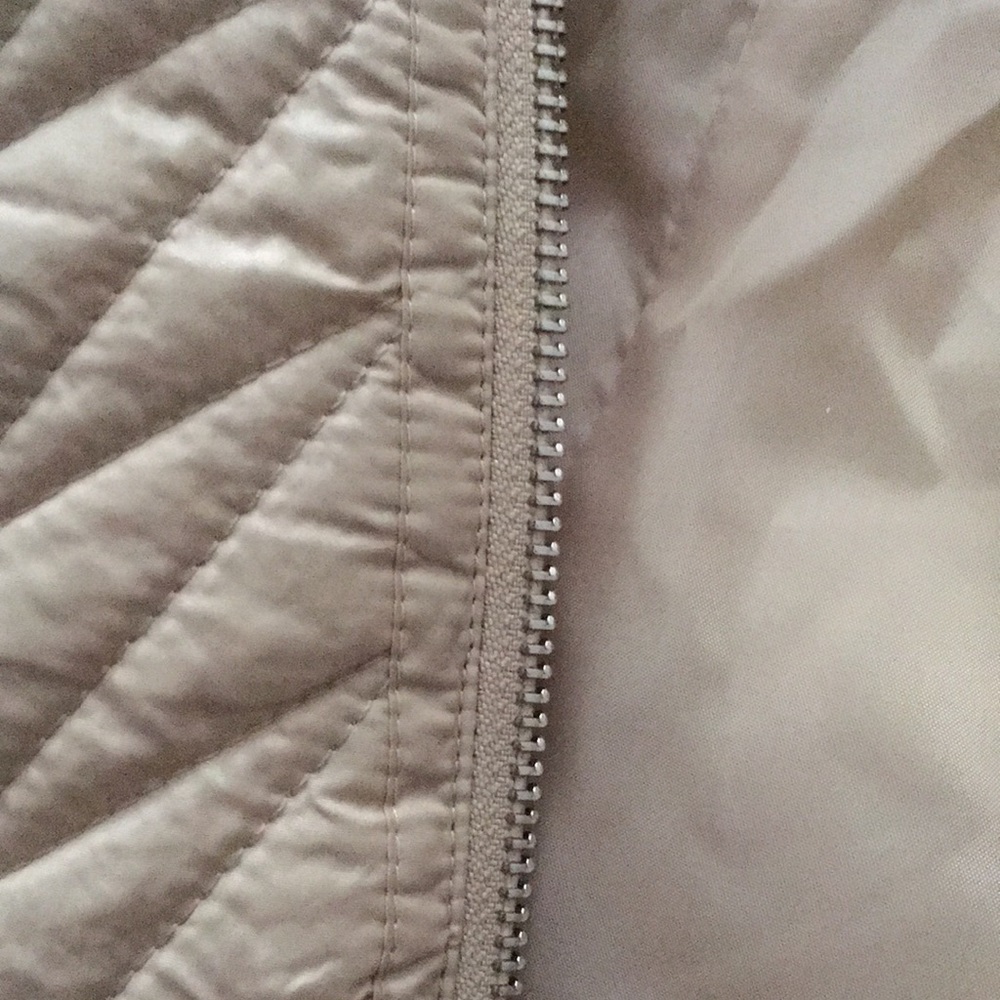 Via Spiga Women's Beige Long Sleeve Winter Jacket With Detachable Hood - Picture 10 of 13